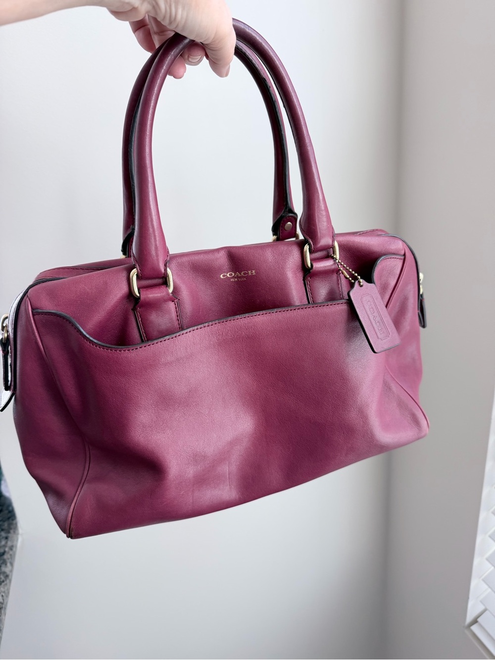 COACH Legacy Haley Leather Satchel 23574 - Picture 12 of 16